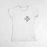 Dog Mom Minimal Dizájn női póló