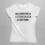 A kedvenc futópartnerem a kutyám női póló