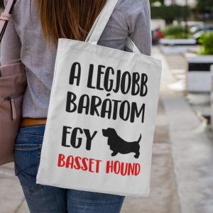 A legjobb barátom egy basset hound vászontáska