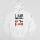 A legjobb barátom egy beagle férfi pulóver