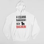 A legjobb barátom egy bichon női pulóver