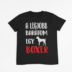 A legjobb barátom egy boxer férfi póló