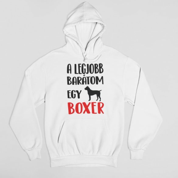A legjobb barátom egy boxer férfi pulóver