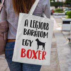 A legjobb barátom egy boxer vászontáska