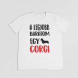 A legjobb barátom egy corgi férfi póló