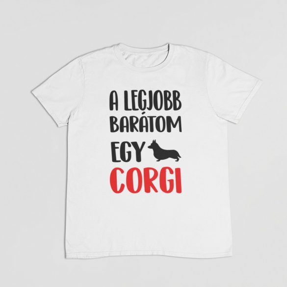 A legjobb barátom egy corgi férfi póló