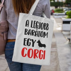 A legjobb barátom egy corgi vászontáska