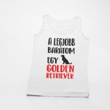 A legjobb barátom egy golden retriever férfi atléta