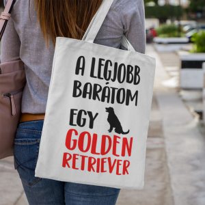 A legjobb barátom egy golden retriever vászontáska