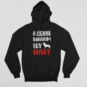 A legjobb barátom egy husky férfi pulóver