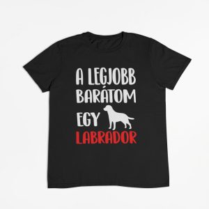 A legjobb barátom egy labrador férfi póló