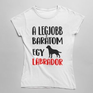 A legjobb barátom egy labrador női póló