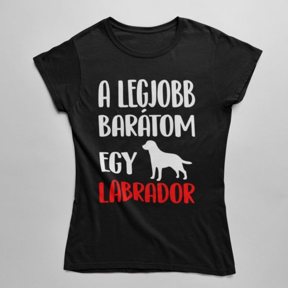 A legjobb barátom egy labrador női póló