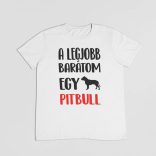 A legjobb barátom egy pitbull férfi póló