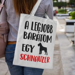 A legjobb barátom egy schnauzer vászontáska