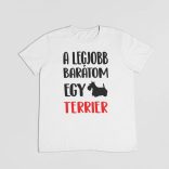A legjobb barátom egy skót terrier férfi póló