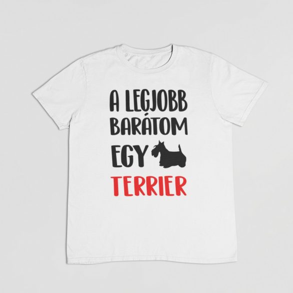 A legjobb barátom egy skót terrier férfi póló
