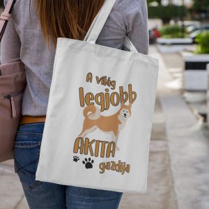 A világ legjobb akita gazdija vászontáska