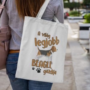 A világ legjobb beagle gazdija vászontáska