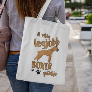A világ legjobb boxer gazdija vászontáska