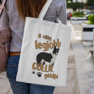 A világ legjobb collie gazdija vászontáska