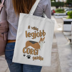 A világ legjobb corgi gazdija vászontáska