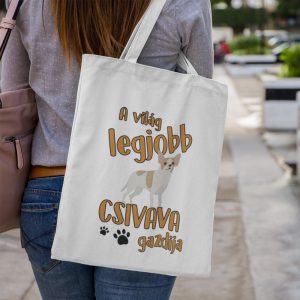 A világ legjobb csivava gazdija vászontáska