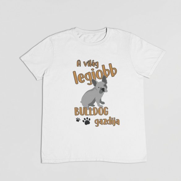 A világ legjobb francia bulldog gazdija férfi póló