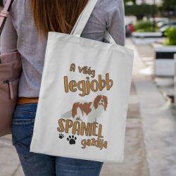A világ legjobb spániel gazdija vászontáska
