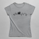 Akita heartbeat női póló