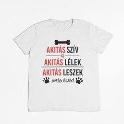 Akitás szív és akitás lélek férfi póló