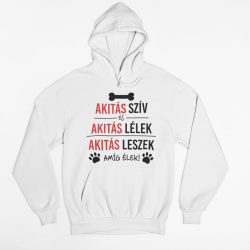 Akitás szív és akitás lélek pulóver