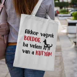 Akkor vagyok boldog, ha van egy kutyám vászontáska