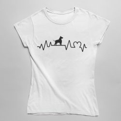 Amstaff heartbeat női póló