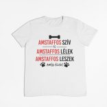Amstaffos szív és amstaffos lélek férfi póló