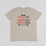 Amstaffos szív és amstaffos lélek férfi póló