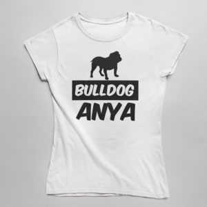 Angol bulldog anya női póló