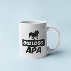 Angol bulldog apa bögre