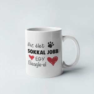  Az élet sokkal jobb egy Beagle-el bögre