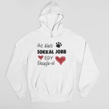 Az élet sokkal jobb egy beagle-el pulóver