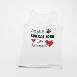 Az élet sokkal jobb egy bullterrierrel női atléta