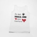 Az élet sokkal jobb egy dobermannal férfi atléta