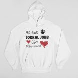 Az élet sokkal jobb egy dobermannal pulóver