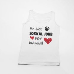 Az élet sokkal jobb egy kutyával férfi atléta