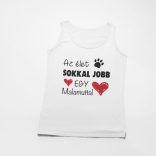 Az élet sokkal jobb egy malamuttal női atléta