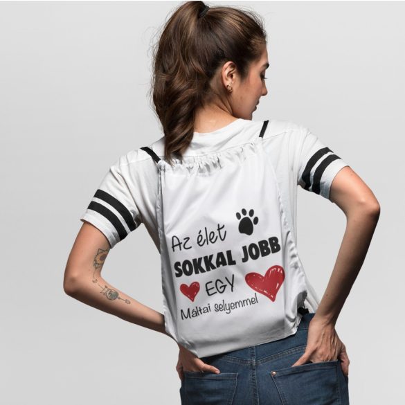 Az élet sokkal jobb egy máltai selyemmel tornazsák