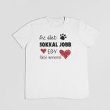 Az élet sokkal jobb egy skót terrierrel férfi póló