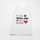 Az élet sokkal jobb egy spániellel női atléta