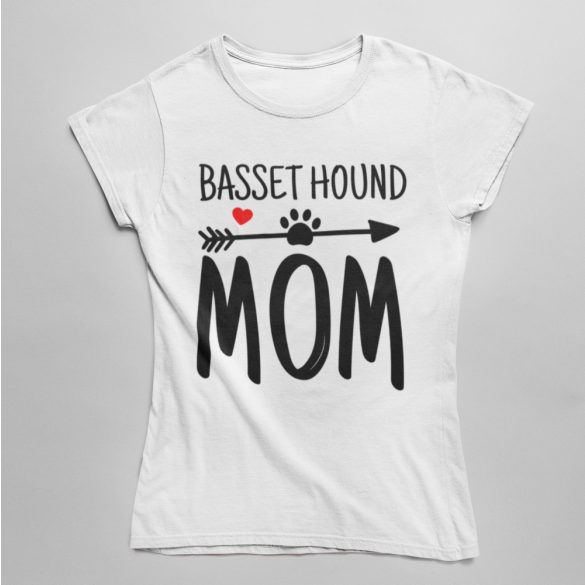 Basset hound mom női póló