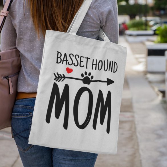 Basset hound mom vászontáska
